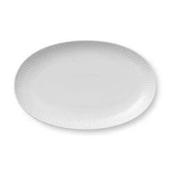 Royal Copenhagen White Fluted Teller Oval
