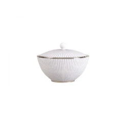 Wedgwood Pinstripe Zuckerschale Mit Deckel