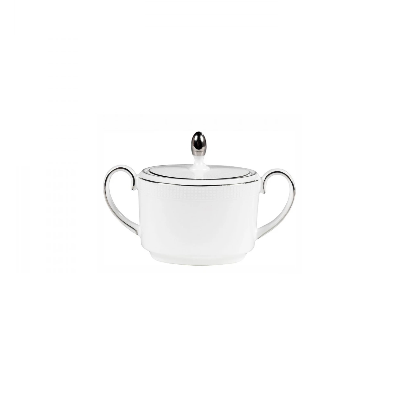 Wedgwood Vera Wang Blanc Sur Blanc Zuckerschale 1 Wedgwood Vera Wang Blanc Sur Blanc Zuckerschale