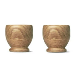 Kay Bojesen Eierbecher Eiche, 2er Pack