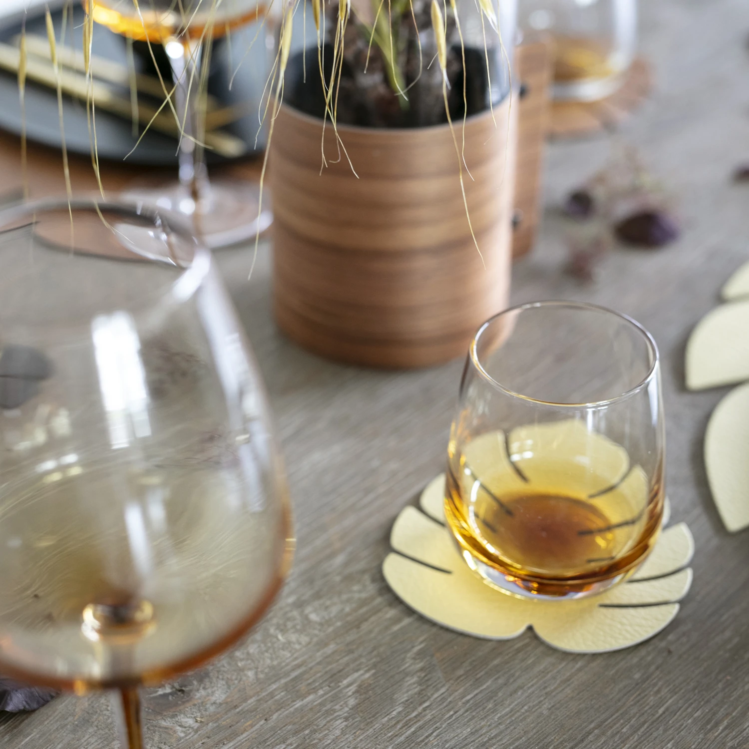 LIND DNA Monstera Leaf Hippo Glasuntersetzer 2 LIND DNA Monstera Leaf Hippo Glasuntersetzer – Bild 2