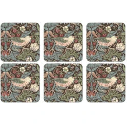 Strawberry Thief Glasuntersetzer 6er Pack