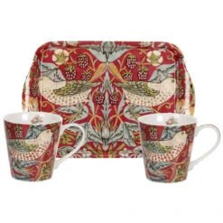 Strawberry Thief Tasse Und Tablett Set