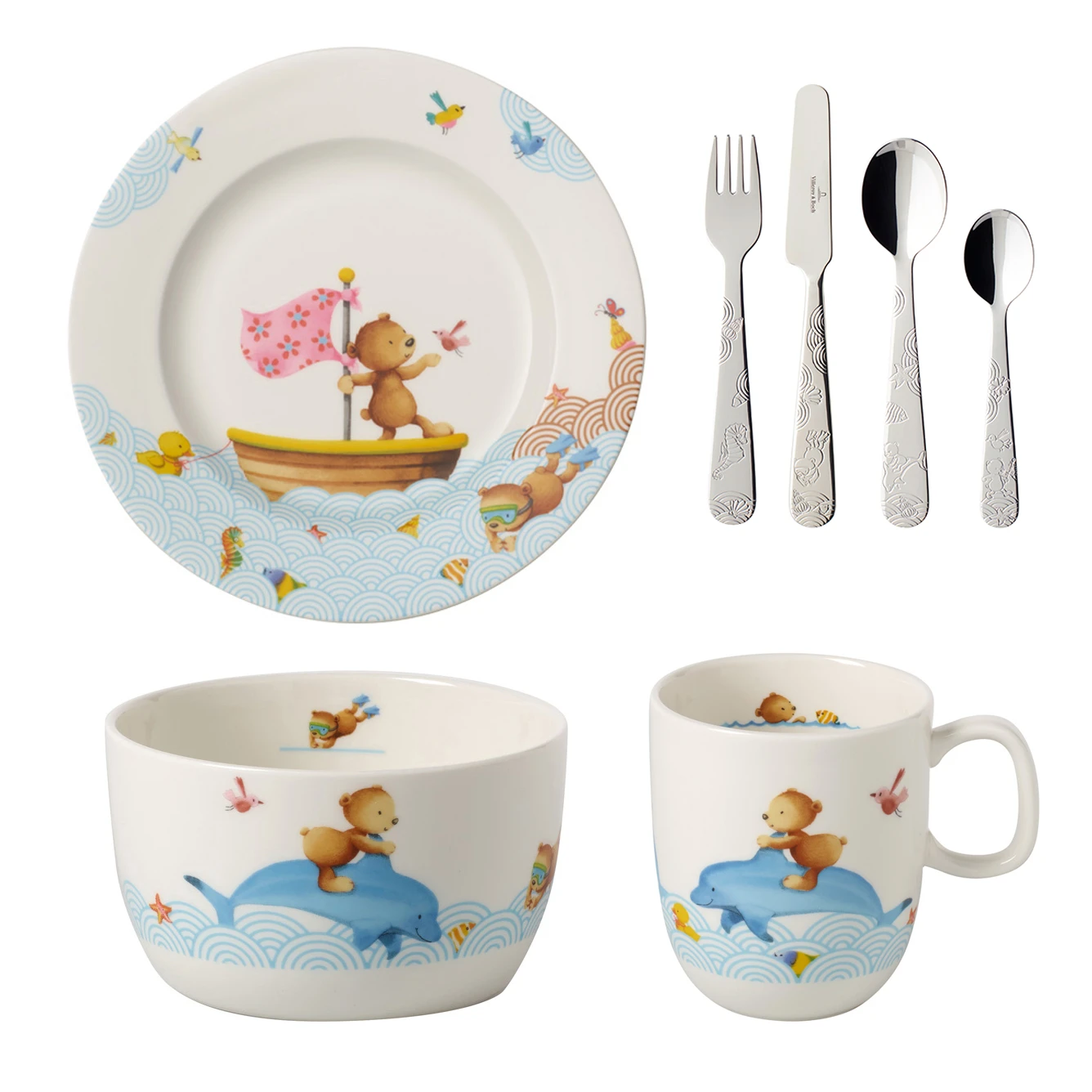 Villeroy & Boch Happy As A Bear Kindergeschirr Und Besteck 1 Villeroy & Boch Happy As A Bear Kindergeschirr Und Besteck