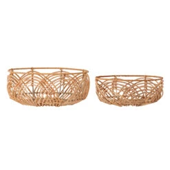 Bloomingville Brotkorb Rattan 2er Pack