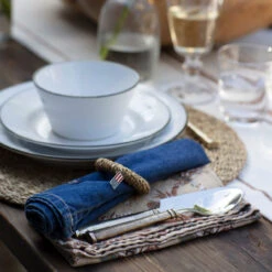 Lexington Icons Denim Serviette 50 X 50cm -Geschirrverkauf 46797 01 03 53ff65f078