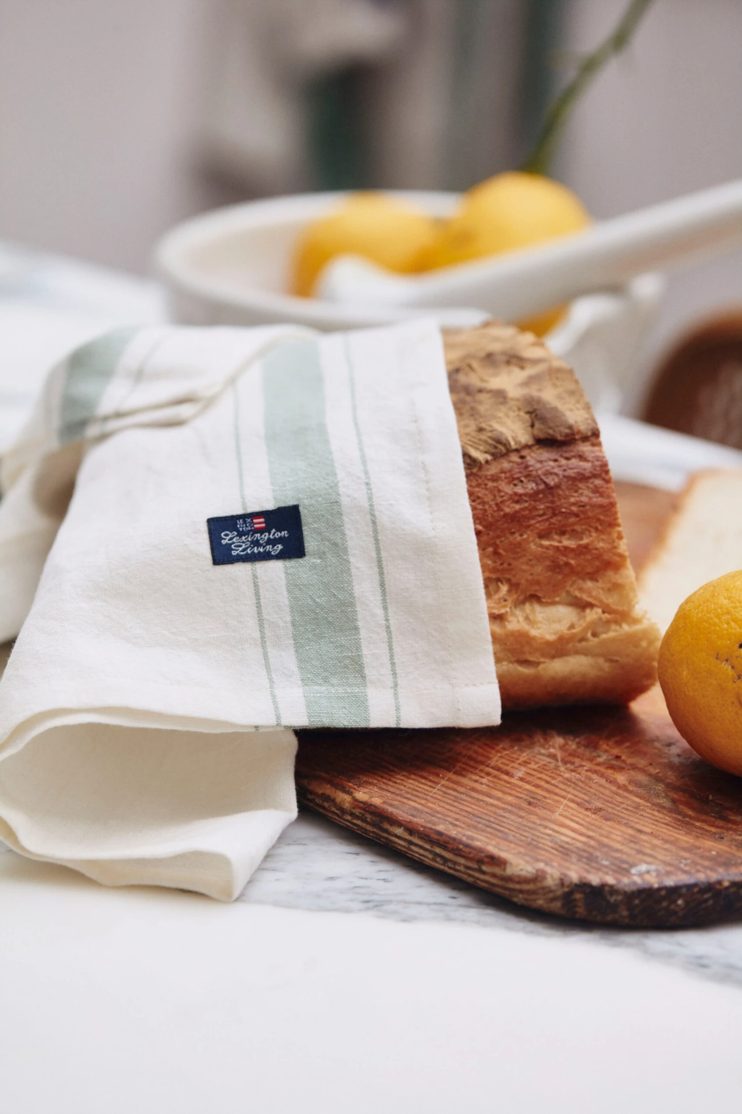 Lexington Side Striped Organic Cotton Serviette 50 X 50cm 4 Lexington Side Striped Organic Cotton Serviette 50 X 50cm – Bild 4