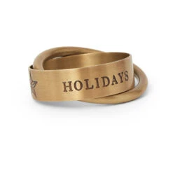 Lexington Happy Holidays Brass Serviettenring Ă 4 Cm