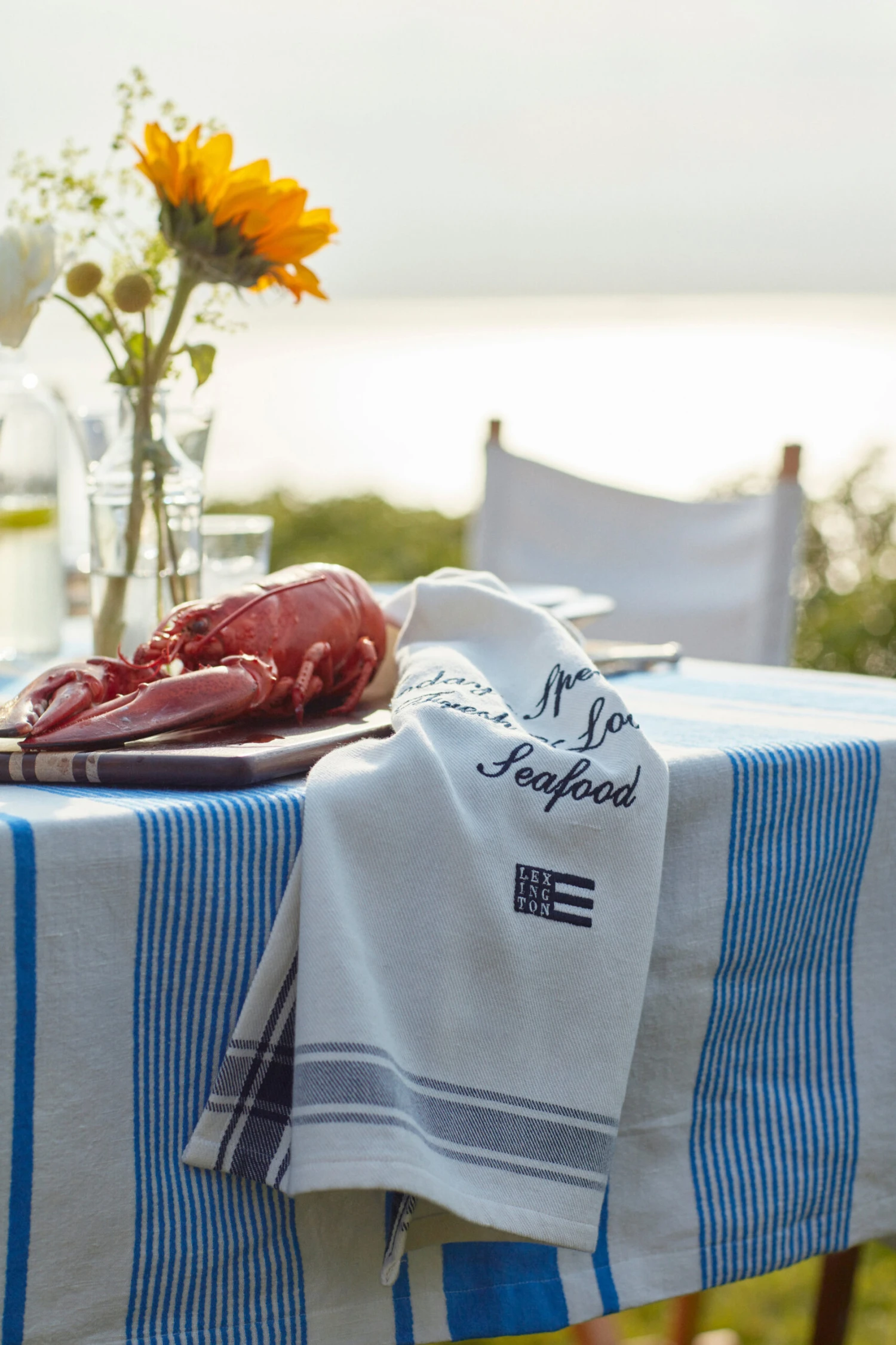 Lexington Striped Linen Cotton Tischtuch 150 X 250cm 4 Lexington Striped Linen Cotton Tischtuch 150 X 250cm – Bild 4