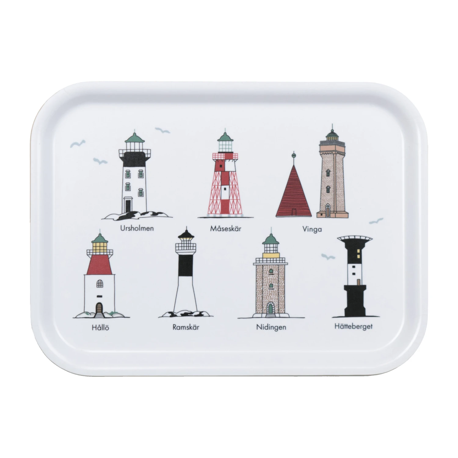 Svenska Fyrar Tablett 20 X 27cm 1 Svenska Fyrar Tablett 20 X 27cm