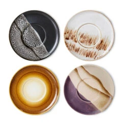 70's Kaffeeteller Ø13cm 4-Teile