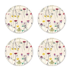 Herbarium Glasuntersetzer Ø11cm 4er Pack