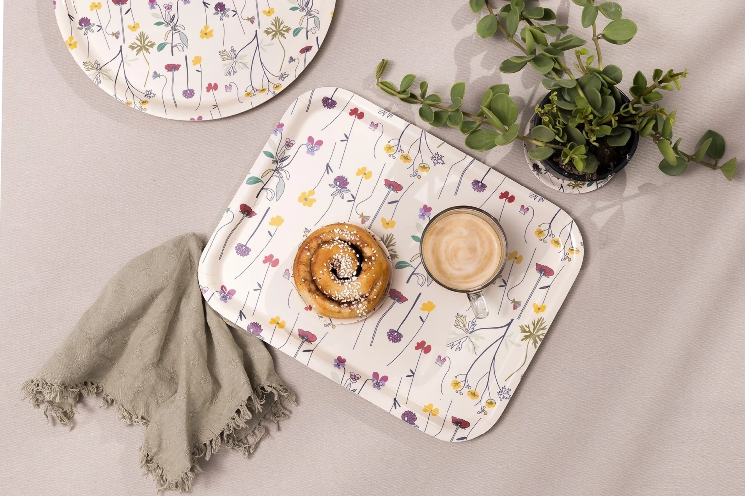 Herbarium Glasuntersetzer Ø11cm 4er Pack 2 Herbarium Glasuntersetzer Ø11cm 4er Pack – Bild 2