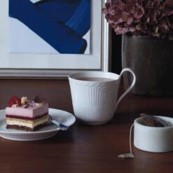 Royal Copenhagen White Fluted Half Lace Tasse Mit Henkel Hoch -Geschirrverkauf p 32772 01 02 69c80d9f0b